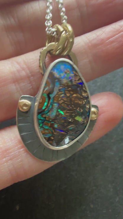 Koroit Opal Pendant