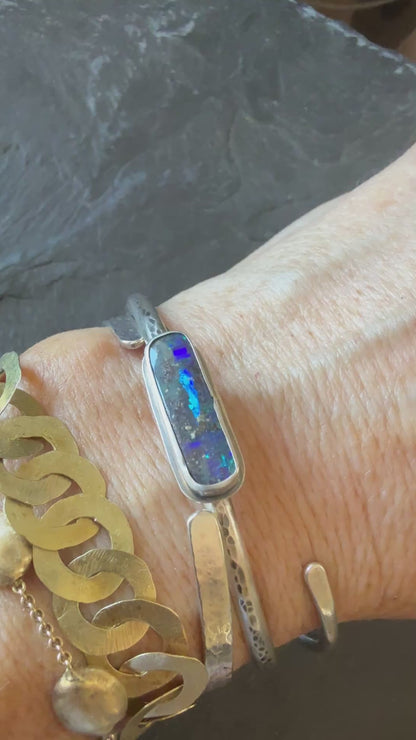 Blue and Aqua Opal bangle