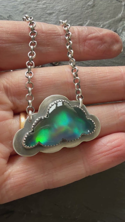 Aurora Opal Pendant