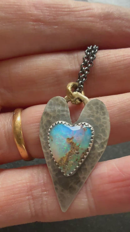 Heart Opal Pendant