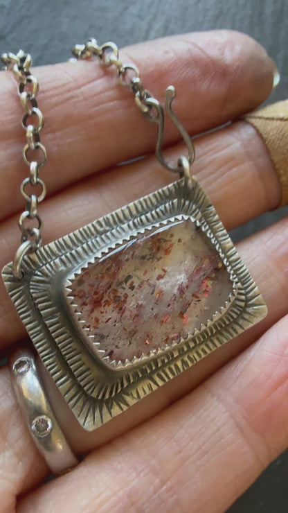 Confetti Sunstone Necklace