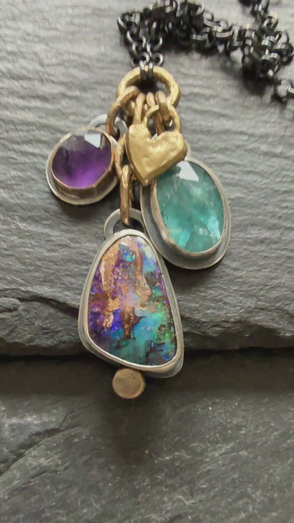 Charm Gemstone Necklace