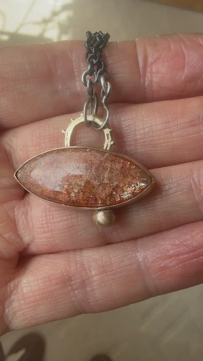 Confetti Sunstone Pendant