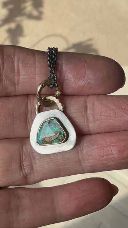 Dainty Opal Pendant